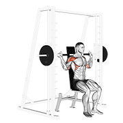 Smith Behind Neck Press demonstration animation